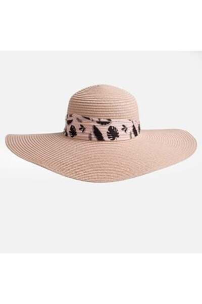 SHOPIENS Pink Nude Hat with Bow for Women