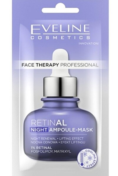 Eveline Cosmetics Mască de noapte cu Retinal, îngrijire lifting, 8 ml