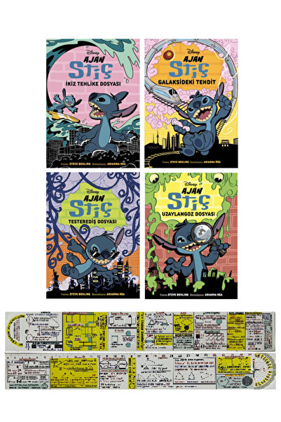Beta Yayınları Disney Ajan Stiç 4 Kitap Set + Özel Cetvel