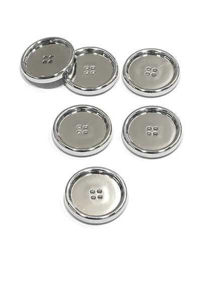 karantuhafiye Italian Trench Coat, Coat and Jacket Button Set, Set of 6 /Silv...