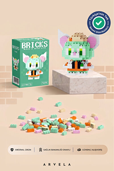 Bricks make a wise life Gelatoni Karakteri - Eğitici Oyuncak Yapboz - Orijinal