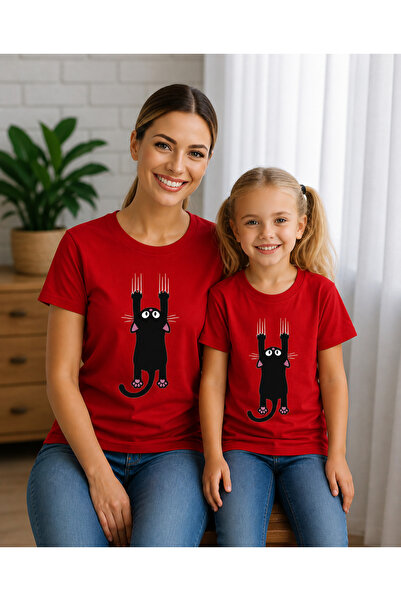 VODEXA Tricou supradimensionat pentru mamă și copil, combinație de tricouri, ...