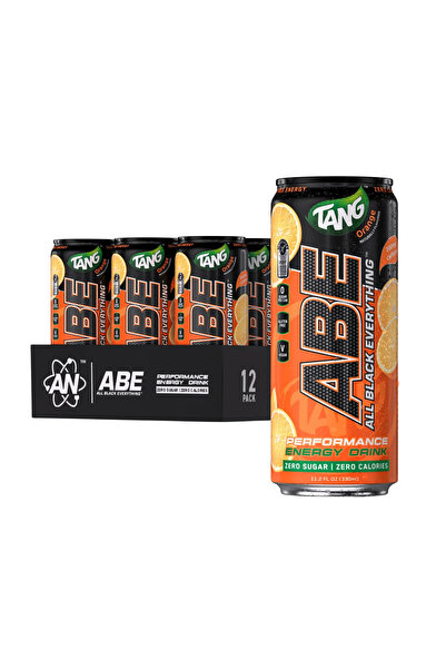 Abe A B E Energy Drink Tang Orange Flavor Carton 12*330ml - Pre-Workout Can T...
