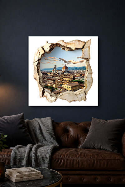 Lucena Pictură murală decorativă cu tematică Italia, peisaj urban 3D Florence