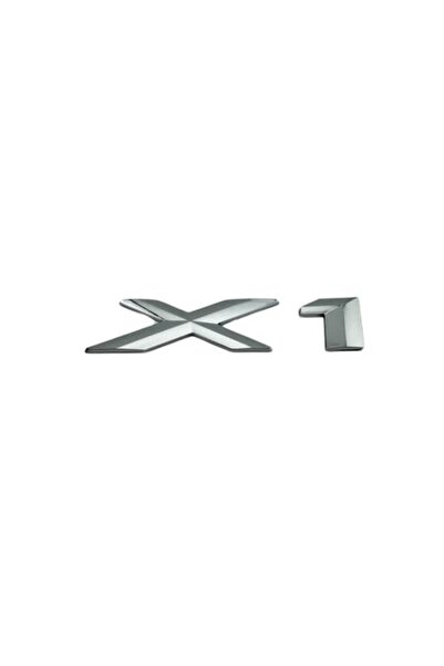 OEM Emblemă portbagaj spate BMW X1, Crom Argintiu