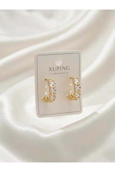 happyaksesuar Xuping Baget Taşlı Kadın Küpe
