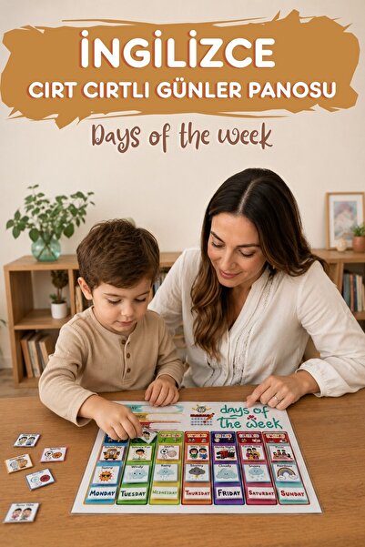 Anonim Yayıncılık English Days and Weather Chart |   Preschool Velcro Educati...