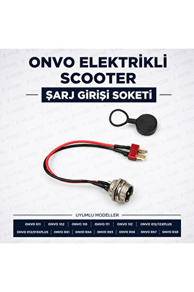 E-HOBİ ONVO ELEKTRİKLİ SCOOTER ŞARJ GİRİŞİ SOKETİ,SOKET