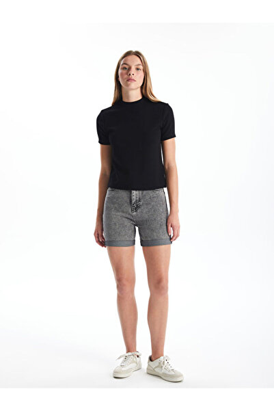 LC Waikiki شورت جينز نسائي من Mom Fit