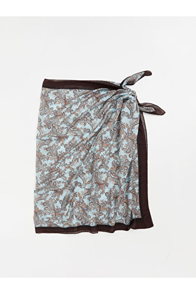LC Waikiki Turquoise Patterned Women's Pareo