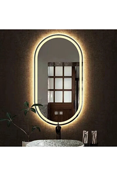 SANITEXPERT LED Bathroom Mirror 50x100 cm SNT120, Defog, 3 Light Colors, Touc...