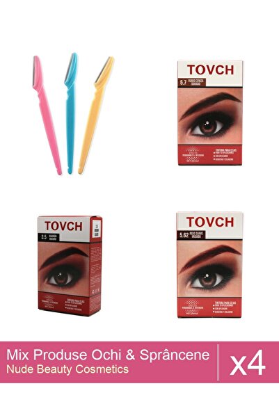 Makeup Set Mix 4 produse Rimel Sprancene: Vopsea sprancene , Nuanta 3.5., Set...
