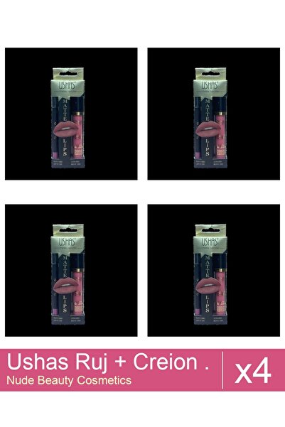 Makeup Set 4x Ushas Lipstick + Pencil. No. 16