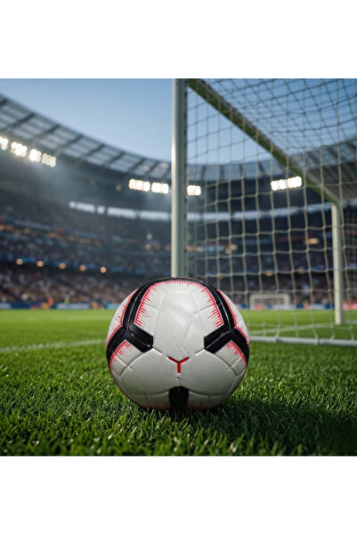 AİR FİT Red Power Football Ball White and Black