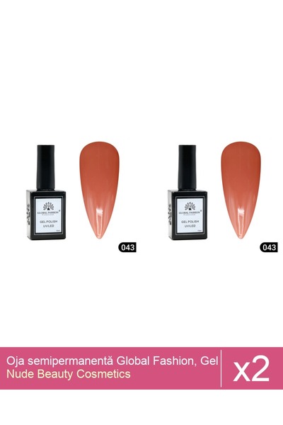 Makeup Set of 2x Global Fashion semi-permanent nail polish, Gel polish Elite ...