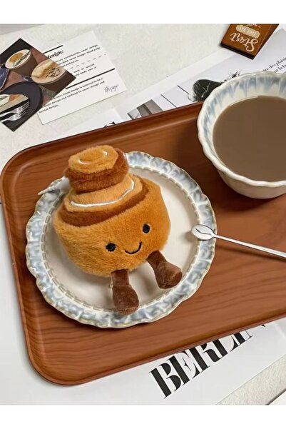 Choice3 Cinnamon Roll Cute Mini Breakfast Series Small Pendant Food Keychain ...