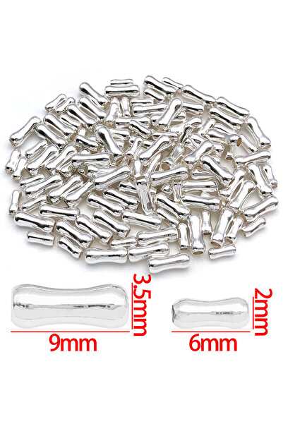 Choice5 2x6mm Color 1 20pcs 18K Real Gold Plated Brass Bone Shape Tube Beads,...