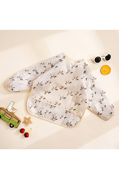 Choice20 SMT2104-CC152 Elinfant 1 قطعة مريلة بأكمام طويلة، مريلة تغذية مقاومة...