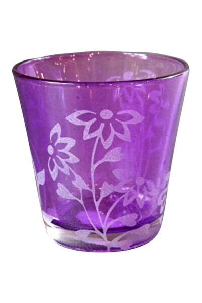 Goliat Suport de lumânări din sticlă, 6x6cm, Set multicolor