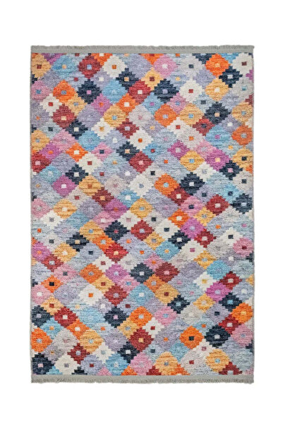 halinet Halı.Net Multi-Colored Ethnic Bohemian Washable Non-Slip Living Room ...