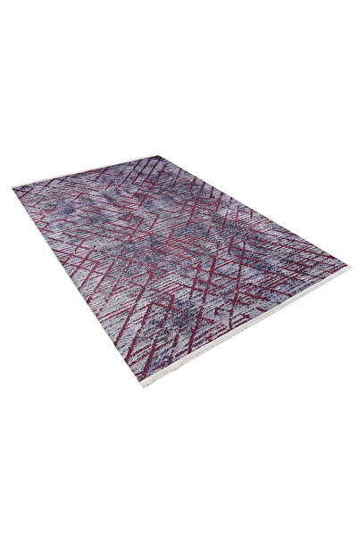 halinet Halı.Net Red Modern Washable Non-Slip Living Room Carpet Haln-Hln1420