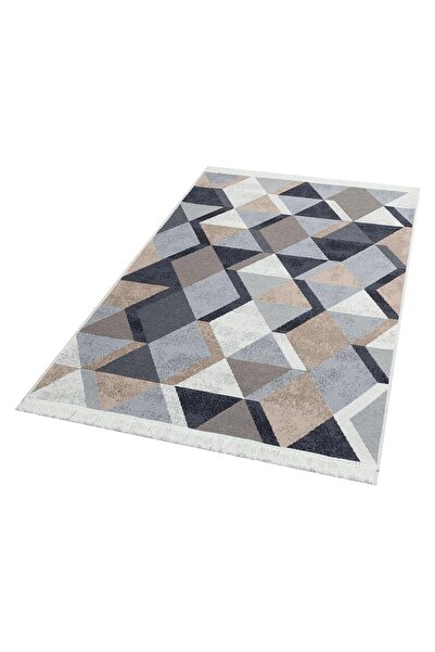 halinet Halı.Net White Modern Washable Non-Slip Living Room Carpet Eco-Arya-1...