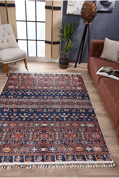 halinet Halı.Net Multi-Colored Modern Washable Non-Slip Living Room Carpet Ha...