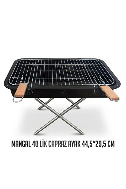 Lider MAGNESİA AYAKLI MANGAL 40 cm ÇAPRAZ AYAKLI EMAYE
