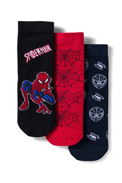Pine Kids Marvel Non Terry Knit Ankle Length Anti Bacterial Socks Spider-Man ...
