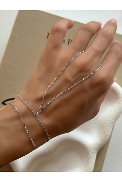 Takıtolia Basic Silver Minimal Design Thin Chain Stylish Elegant Modern Silve...