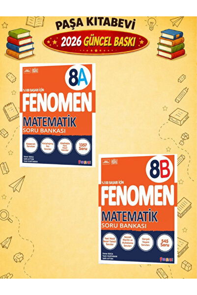 Fenomen Yayıncılık 8. SINIF Matematik A-B Soru Bankası