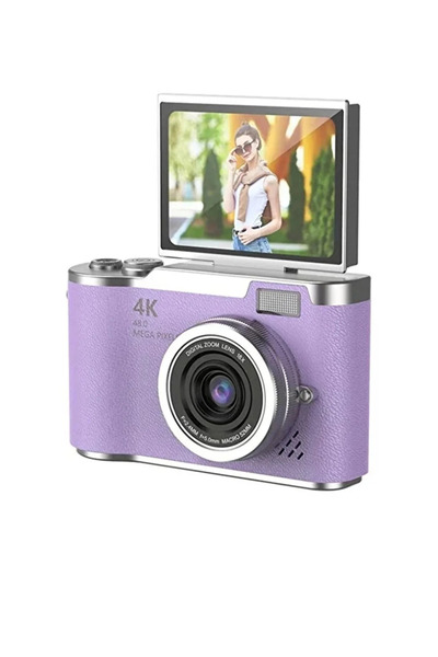 kozo-f Mini Kamera Dönen Ekran Flaşlı Selfie Video Vlog Kamerası Anahtarlık 1...