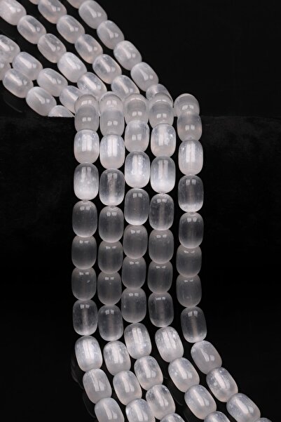 Alibaba Doğaltaş Selenit Doğal Taş Dizi 8 x 12 mm Boru Kesim