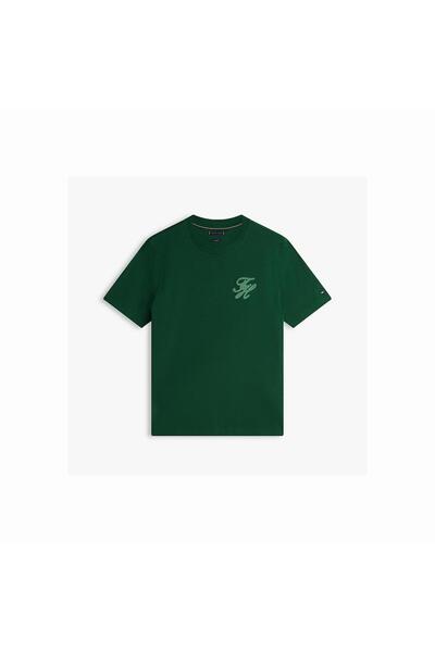 Tommy Hilfiger تي شيرت رجالي من نوع Script Light Interlock MW0MW42391
