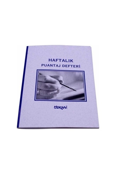 ÖZKAN Puantaj Defteri Haftalık 13x19 cm