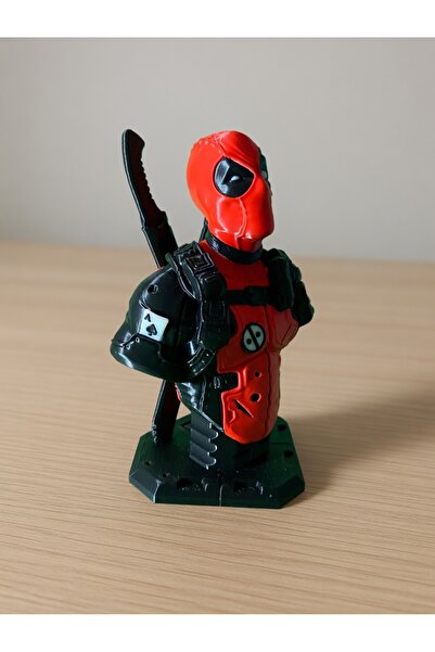 Riva Self Deadpool Büst Figür - 3D Baskı Marvel Karakter Biblo Dekoratif Obje...
