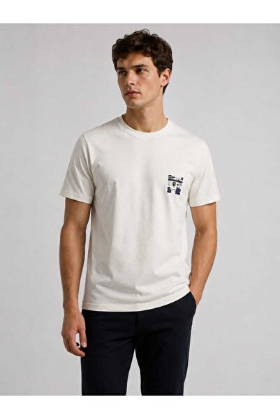 NO BRAND Tricou Bărbați 100% Bumbac, Design Minimalist cu Imprimeu Grafic, Re...