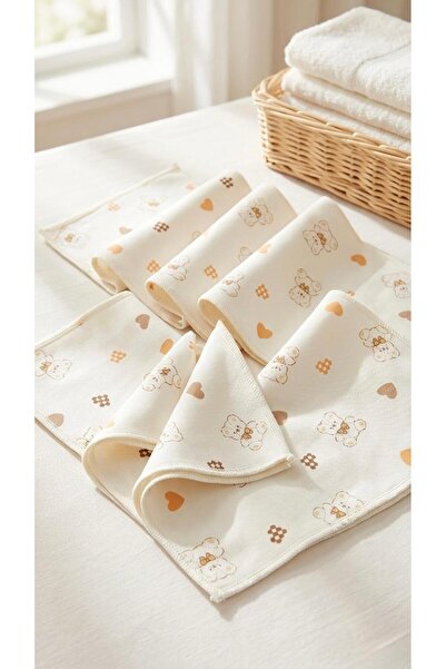 Bebila Baby Mouth Wiping Wipes Baby 7 Pack Newborn 100% Cotton Sweat Cloth 21X21