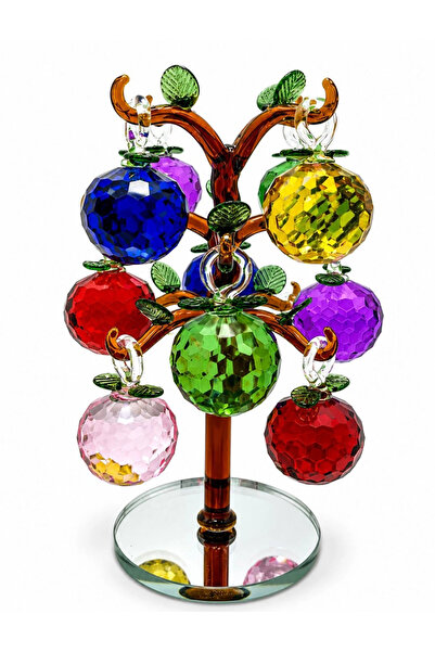 OSKA GLOBAL Decorative colorful fruited glass abundance tree figurine alk5418