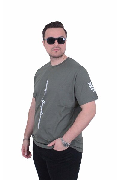 MocGrande Tricou cu gâtul în formă de O pentru bărbați, mărime mare, Los Ange...