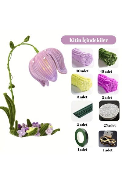 FREZYA Şönil lamba kiti (Lila)