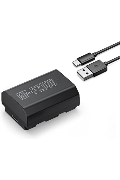 powerextra NP-FZ100 Μπαταρία 2500mAh με γρήγορη φόρτιση Type-C, Συμβατή με Sony