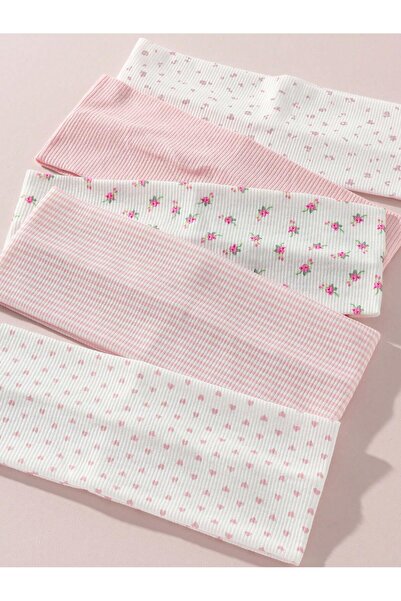 Generic 5Pcs/Set Women's Soft Non-Slip Headband with Bow, Stripes, Heart, Ver...