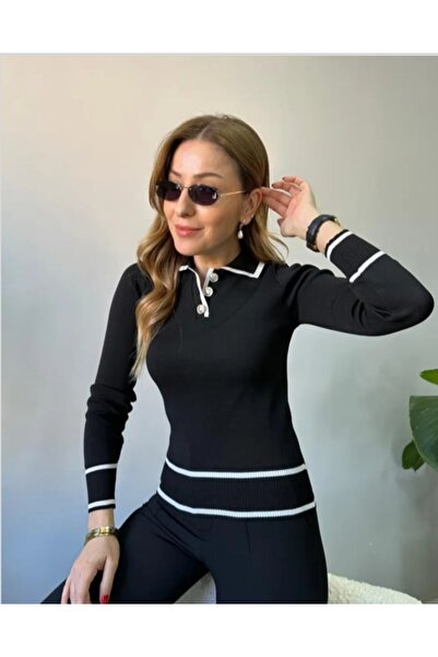 MODA24 قميص بولو نسائي