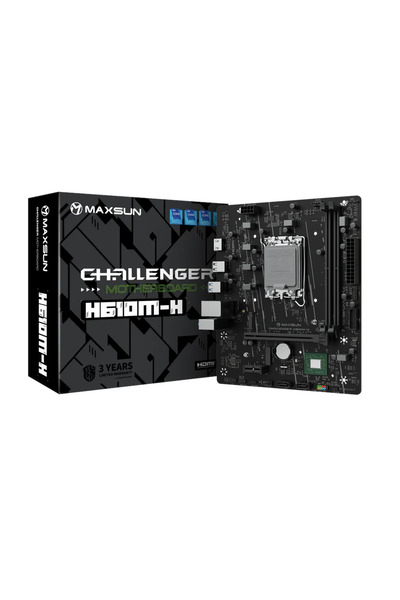 MAXSUN Challenger H610M-H V1 Intel LGA1700 DDR4 Micro ATX Anakart