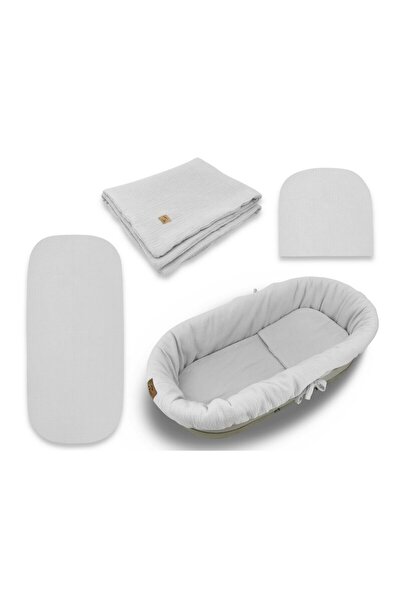Qmini Set pentru landou/cosulet, Qmini, Cu protectie, pilota, saltea, pernuta...