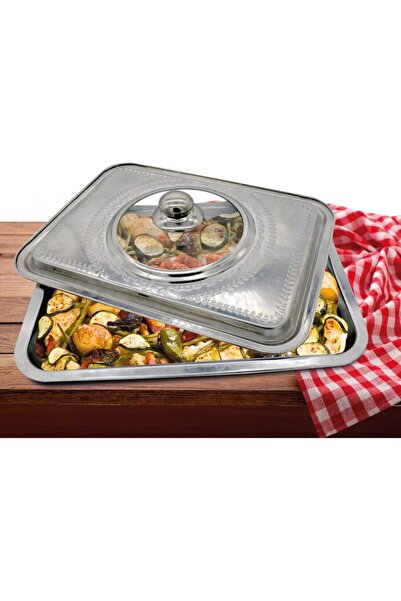 vanora Tigaie cu capac, inox, 35x26x7 cm