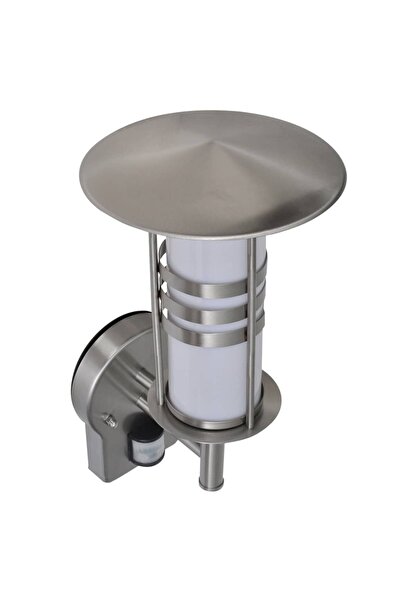 vidaxl Lampa perete cu senzor de miscare din oÈ›el inoxidabil forma Pagoda