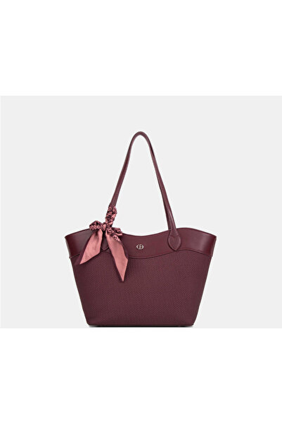Chrisbella Crisbala Tote Bag - Wine Red