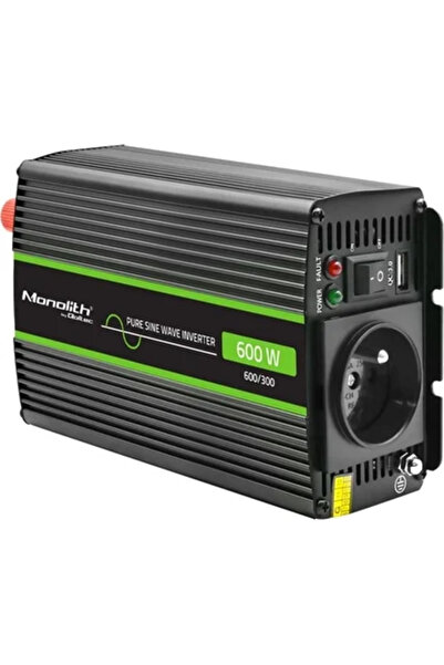 Qoltec Invertor cu undă sinusoidală pură Monolith, 300W, 600W